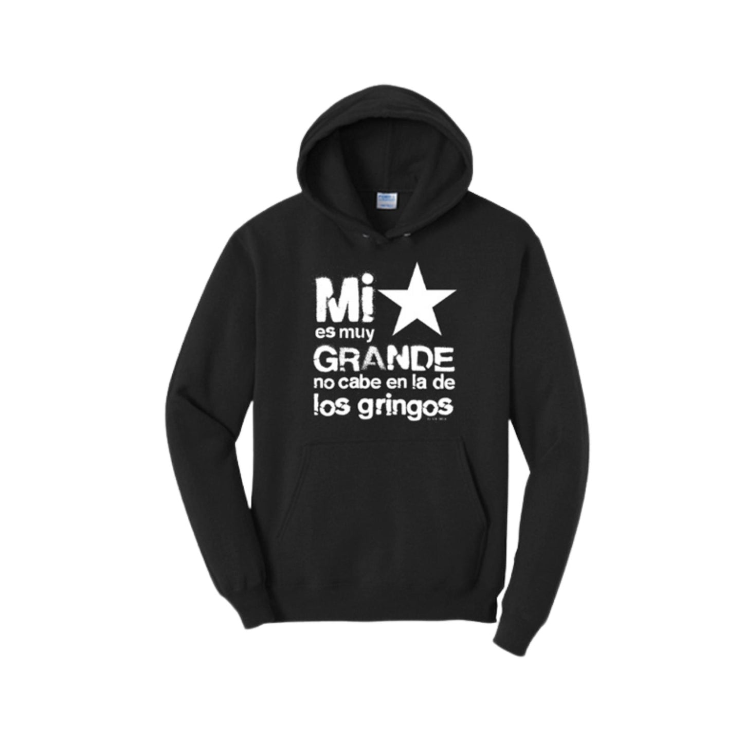 Mi ⭐ es muy GRANDE no cabe en la de los gringos Hoodie (Negro)